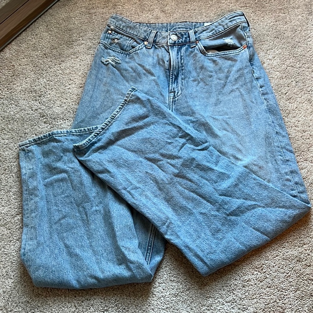 H&M wide leg jeans
